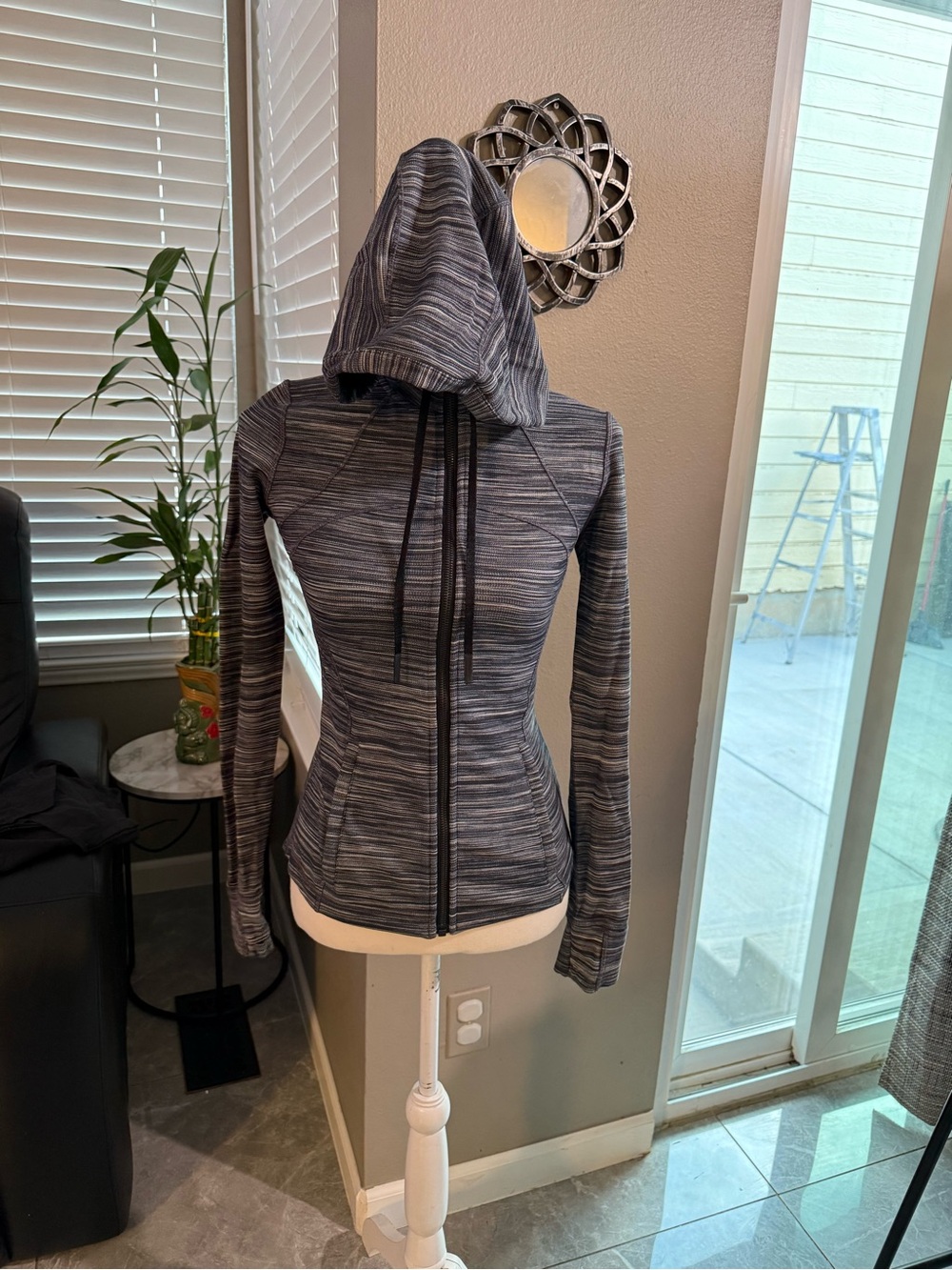 lululemon Women’s Hooded Zip-Up Jacket in Heathered Gray